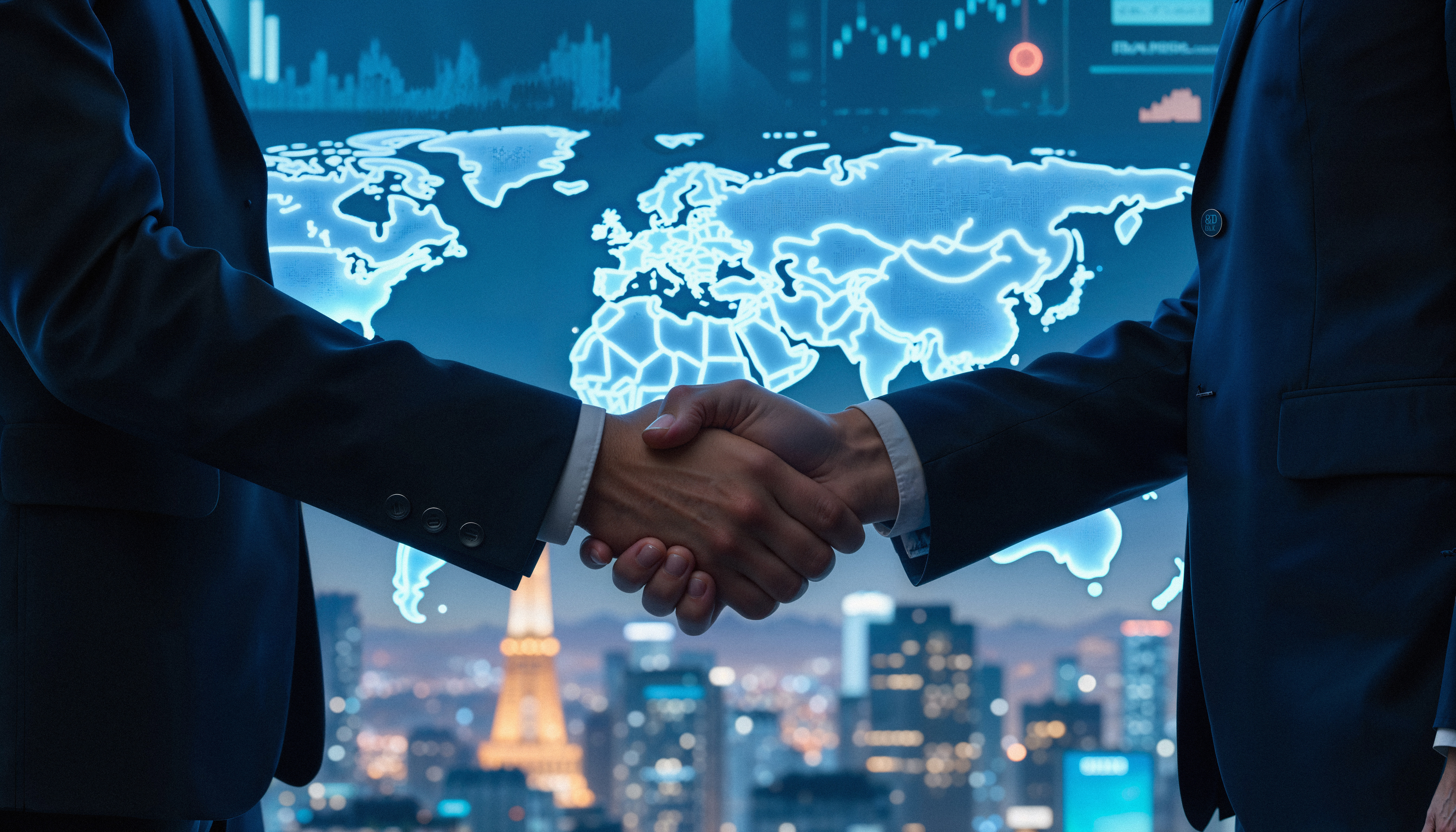 Global financial handshake